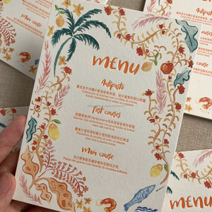 ชุดการ์ดแต่งงานแบบนูนลาย พร้อมโลโก้สั่งทำ บัตรตอบรับการรับเชิญ เมนูอาหาร พิมพ์ออฟเซ็ตบนกระดาษและกระดาษแข็ง สำหรับของขวัญส่งเสริมการขาย - Product Image 1