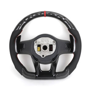 Volante in Pelle Nera Semi-Perforata con Inserti in Carbonio per W213 C238 W463 W464 W222 C217 <span class=keywords><strong>CLS</strong></span> <span class=keywords><strong>C257</strong></span> W205 C63 AMG - Product Image 6