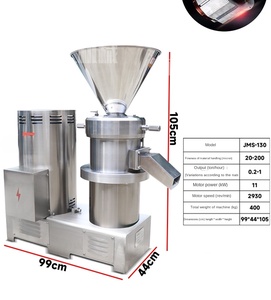 Máy nghiền keo thép không gỉ loại JM120 dùng để chế biến các loại hạt, bùn xương, nguyên liệu trái cây, máy nghiền nguyên liệu thô cho đậu phộng và mè - Product Image 4