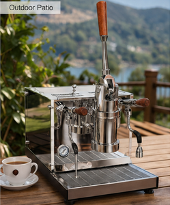 Máquina de Espresso Profesional Comercial de Estilo Italiano con Palanca, Pantalla LCD y Control PID - Product Image 3