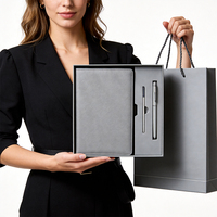 Ensemble de carnets A5 personnalisés pour entreprises avec couverture en tissu cousue, logo personnalisé, haute qualité, portable, cadeau pour l'école et le bureau