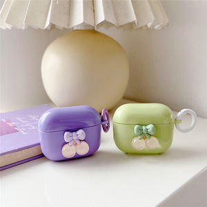 เคสป้องกัน AirPods3 สไตล์ INS เรียบง่าย สดใส เหมาะสำหรับ AirPods เคสซิลิโคนลายเชอร์รี่แบบมินิมอล ป้องกันการตกกระแทก - Product Image 3