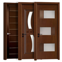 Portes d'entrée et d'intérieur en plastique imperméable, bois massif, MDF, HDF, WPC composite avec serrure intelligente – Vente en gros
