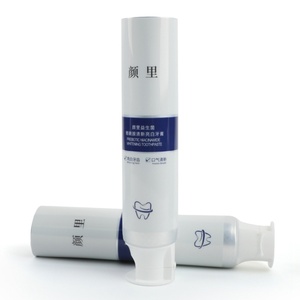 Custom Logo Printed 150ML Cosmetics Plastic Hose Container Factory Made <b>Toothpaste</b> Tube with Pump Cap for Cosmetics Packaging - Product Image 4