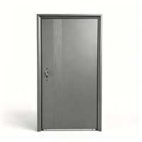 Porte d'entrée pivotante en aluminium moulé imitation bois, étanche, à simple battant, pour appartement ou villa