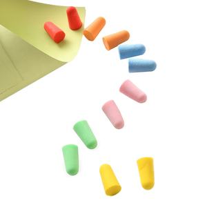 Venta caliente Mejor Precio Desechables Cómodos Tapones para los oídos CE EN352 ANSI Amarillo PU Tapones para los oídos de espuma por paquete de bolsa - Product Image 3