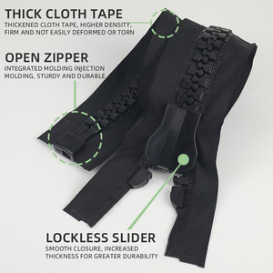 OCO Factory Wholesale No 30 Large Plastic <strong>Zipper</strong> Eavy Duty Tent Biggest Teeth <strong>Zipper</strong> Resin <strong>Giant</strong> Plastic <strong>Zipper</strong> for Big Backpack - Product Image 2
