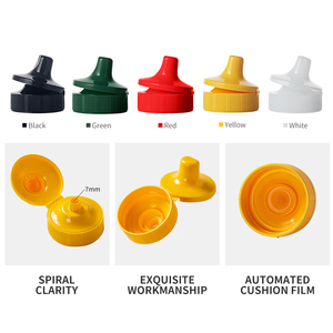 Tùy chọn màu PP nhựa lật <span class=keywords><strong>Top</strong></span> <span class=keywords><strong>cap</strong></span> với Silicone Bìa nhà máy trực tiếp cung cấp cho hiện đại nước sốt mật ong chai và ly - Product Image 6
