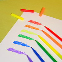 Ensembles colorés de marqueurs d'art multicolores pour enfants et étudiants, stylos à eau, pointes en feutre