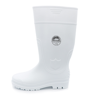 Bottes de sécurité industrielles unisexes MaxiTough en PVC imperméable avec embout en acier, bottes de pluie pour usine
