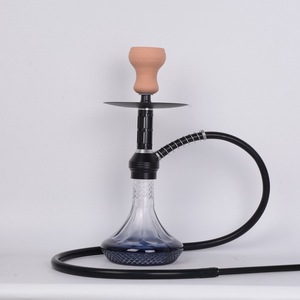 Nouvelle Arrivée 45mm Hauteur Base En Verre En Alliage D'aluminium <span class=keywords><strong>Shesha</strong></span> Narguilé Ensemble En Métal Arabe Fumer Shisha Narguilé En Gros - Product Image 5