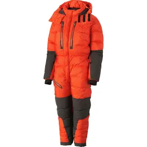 Yüksek kalite özel erkekler sıcak kar 800 dolgu kaz tüyü giyim tam vücut kayak takım elbise tek parça kayak takım elbise