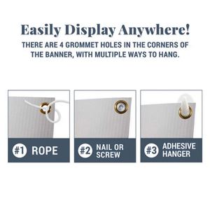 Pancarta de Vinilo Personalizada para Graduación, Felicitaciones Graduado Clase de 2025, Letreros para Jardín, Recuerdos de Fiesta, Decoración para Eventos - Product Image 3