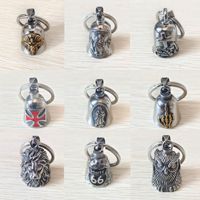 Clochette d'ange gardien pour moto ou porte-clés pour motard, porte-clés porte-bonheur, pendentif de sécurité pour la conduite sur la route
