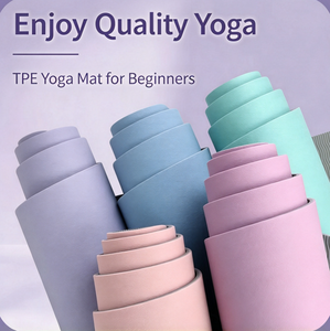 Tapete de Yoga de TPE de 8mm de Grosor, Fácil de Limpiar, Alta Densidad, Antideslizante, Protección de Articulaciones, Ecológico, para Pilates y Fitness - Product Image 1