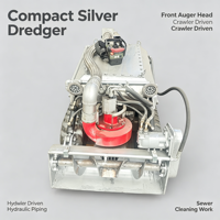 Robot de dragage submersible résistant à la corrosion pour les travaux de profondification des ports maritimes