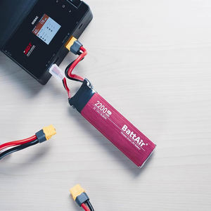 7.4V 2S 2200mAh 50C แบตเตอรี่ลิโป้ปลั๊ก XT-60 สำหรับรถ RC เครื่องบินและเรือ 1:10 สเกลแบตเตอรี่สำหรับงานอดิเรก (แบตแอร์) - Product Image 4