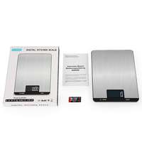 Báscula de Cocina Electrónica Inteligente de Plástico ABS, Báscula Digital con Pantalla, Aplicación Gratuita, Certificación ROHS, Forma Rectangular, Uso en el Hogar y la Oficina