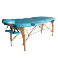 Nouvelle conception améliorée de table de massage en bois, lit de massage pour salon de beauté, spa facial, vente chaude, table de massage portable