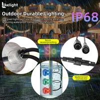   Lumières LED Cabochon RGB ultra-lumineuses de 60 mm à 18 LED, DC24V, IP67, pour Grande Roue, Fête Foraine, Manèges, OEM