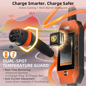 Cargador Portátil para Vehículos Eléctricos Feyree con Batería de Carga de 11 kW, Trifásico, Tipo 2/GBT, Pantalla Táctil, Control Remoto, Carga Inteligente - Product Image 3