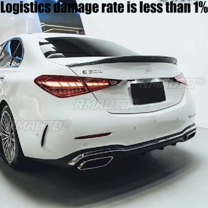 สปอยเลอร์หลังคาทรงสปอร์ตสำหรับรถยนต์เมอร์เซเดสเบนซ์ ซีคลาส W206 C200 C260 C300 ซีดาน AMG ปี 2022 2023 สีดำ ชุดแต่ง ABS - Product Image 2