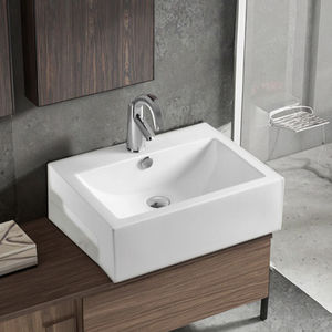 Lavabo à main en céramique rectangle de salle de bain de haute qualité <span class=keywords><strong>pour</strong></span> <span class=keywords><strong>WC</strong></span> d'hôtel - Product Image 4