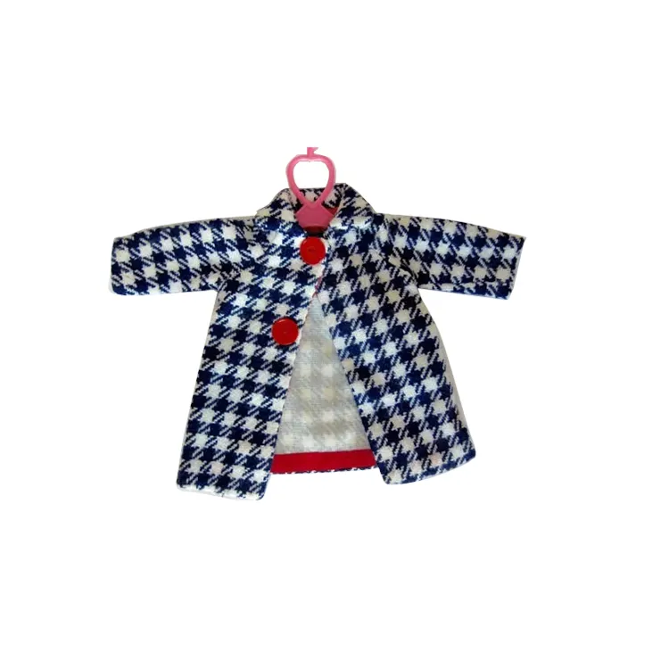 Manufacturer Wholesale Blythe Girls Doll Clothes Trendy Plaid Jacket Handmade Bjd Coat