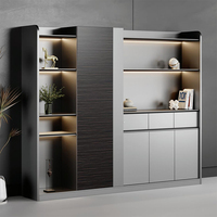 Bureau de direction moderne de luxe haut de gamme, bureau de direction en bois E0 de haute qualité, bureau de direction