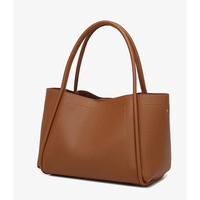 Sac fourre-tout en cuir grainé souple pour femme, convertible en sac à bandoulière ou sac à main, léger, pour les trajets quotidiens