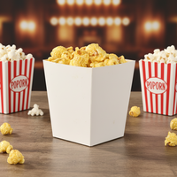 Boîtes en papier kraft de qualité alimentaire, écologiques et recyclables, à usage unique, adaptées aux assiettes de barbecue, aux frites et au pop-corn.