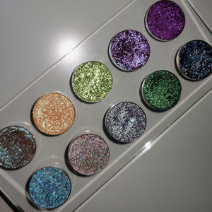 Nhãn hiệu riêng 10 màu sắc Duochrome multichrome Eye Shadow Palette cao sắc tố trang điểm Palette Eyeshadow bảng - Product Image 1
