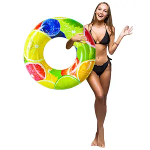 Flotador inflable de PVC respetuoso con el medio ambiente para niños, Círculo de natación de aprendizaje, boya de vida - Product Image 1