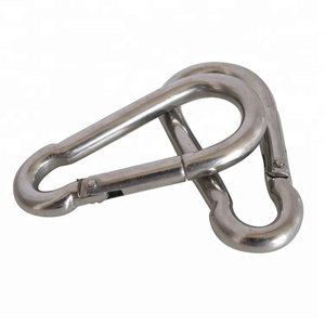 Mousqueton à ressort M8 Mousqueton métallique de haute qualité en acier inoxydable Mousqueton à ressort en zinc Mousqueton plaqué - Product Image 5