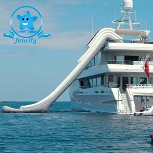 Alta calidad <span class=keywords><strong>precio</strong></span> al por mayor juguetes <span class=keywords><strong>de</strong></span> agua gRAN YATE al aire libre fiesta tobogán inflable - Product Image 3