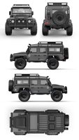 Voiture RC MJX H8H 1/8 4x4 tout-terrain, camion d'escalade, jouet Rock Crawler avec batterie 2S 4200MAH et chargeur RTR