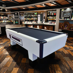 Thương Mại 7ft Đồng Xu Hoạt Động Tây Ban Nha Slate Bảng Hồ Bơi 30Mm Thép Khớp Bột Tráng Bóng Trở Lại Hệ Thống <span class=keywords><strong>Snooker</strong></span> Bàn Bida - Product Image 4