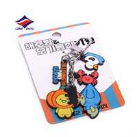 Porte-clés personnalisé Longzhiyu, 20 ans d'expérience, fabrication puissante, alliage de zinc, logo, porte-clés en métal émaillé avec emballage sur carte de support