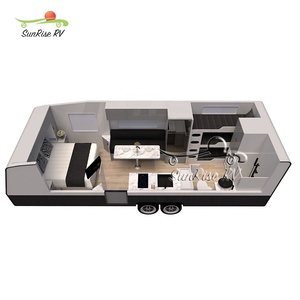 Sunrise Rv <span class=keywords><strong>Caravane</strong></span> familiale de luxe personnalisée Camping-car tout-terrain RV <span class=keywords><strong>avec</strong></span> remorque de voyage à triple couchette <span class=keywords><strong>avec</strong></span> salle de bain et <span class=keywords><strong>douche</strong></span> séparées - Product Image 1