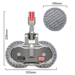 Cabezal de fregona de limpieza eléctrica, aspirador automático con <span class=keywords><strong>depósito</strong></span> de agua extraíble para dydons V8 - Product Image 6