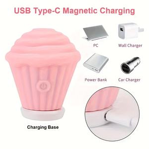 <span class=keywords><strong>Vibrator</strong></span> Bentuk Es Krim dengan Lidah Mengisap dan Menjilat, 5 Mode, Silikon Medis, Tahan Air IPX7 untuk Masturbasi Wanita, Stimulasi Klitoris - Product Image 5