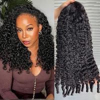 Perruques bouclées birmanes en cheveux humains HD Lace, super double drawn, haute densité, cuticules alignées, pour femmes noires, vente en gros