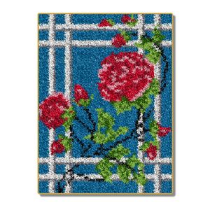Hình Chữ Nhật Hình Dạng Handmade Thảm 20.5*15 Inch Nhà Máy Chốt Móc Thảm Bộ Dụng Cụ Với Pre-In Mô Hình Cho Người Lớn - Product Image 3