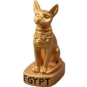 <span class=keywords><strong>Gato</strong></span> <span class=keywords><strong>dorado</strong></span> egipcio ESB25 Colección de recuerdos artesanales de resina - Product Image 5