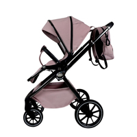 Personnalisable, assis, inclinable, pliable, poussette pour bébé à haute vue, poussette légère, poussette à quatre roues