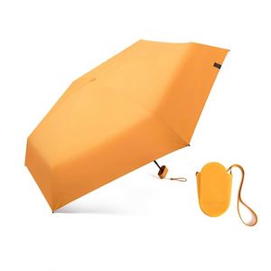Parapluie pliant manuel ultra-léger à six plis, mini, portable, en alliage noir, anti-vent, cadeau d'affaires, anti-UV pour femme - Product Image 1