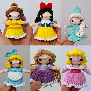 Muñeca Tejida a Crochet Hecha a Mano, Serie Princesa, Exquisito Bolso de Muñeca, Colgante, Decoración de Escritorio, Regalo - Product Image 2