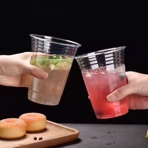 Vasos Desechables de Plástico PET Transparente de 98 mm con Tapa, Ecológicos, de Pared Simple, con Logotipo Personalizado, Venta al Por Mayor, Entrega Rápida, Varios Modelos - Product Image 3