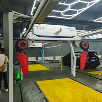 Stations de lavage de voitures automatiques, machine de lavage de voitures sans contact 360°, eau haute pression