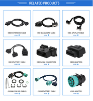 Lector de código OBD II negro personalizado Cable de diagnóstico Obd 2 Splitter